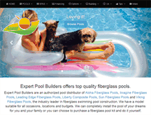 Tablet Screenshot of expertpoolbuilders.com
